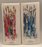 Long Acrylic Candle Art Cards