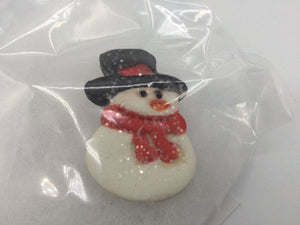 Snowman lapel pin