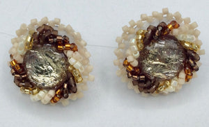 Beaded Earrings round