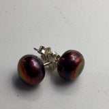 Fresh  Water Button Stud Pearls