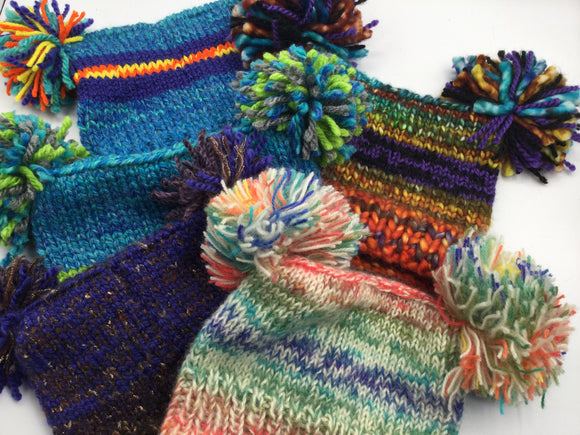 Double Pom Pom Hats