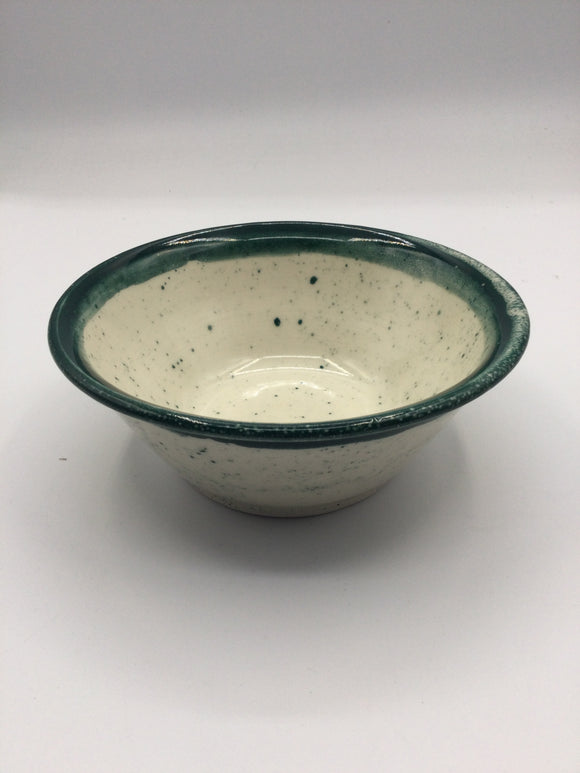 Bowl green and speckled