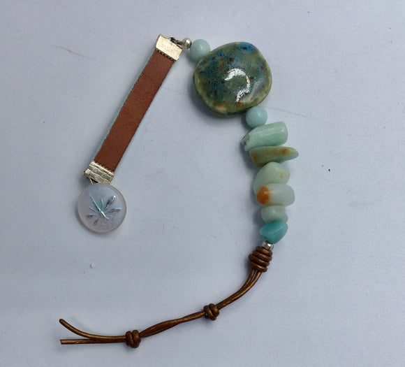 Artisan Bracelet/ Amazonite beads