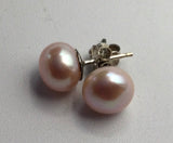 Fresh  Water Button Stud Pearls