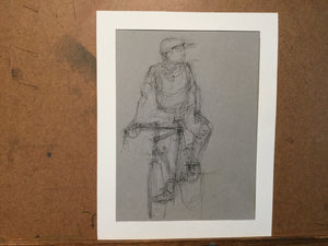 Figure on Bicycle