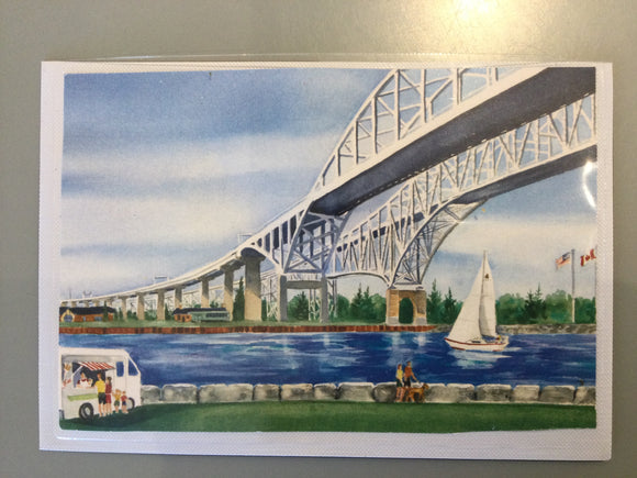 Fries Under the Bluewater Bridges/ magnet