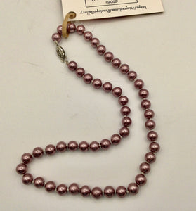 Lavender bead necklace