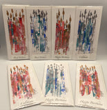 Long Acrylic Candle Art Cards