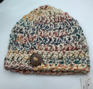 Button beanie -multi