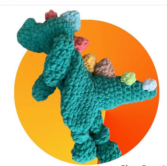 Dino Dude Snuggler toy, green