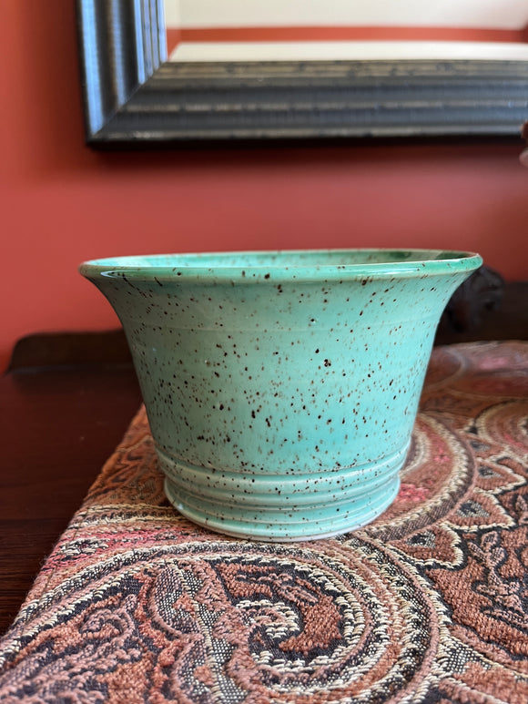 Planter Pot Teal on Speckled