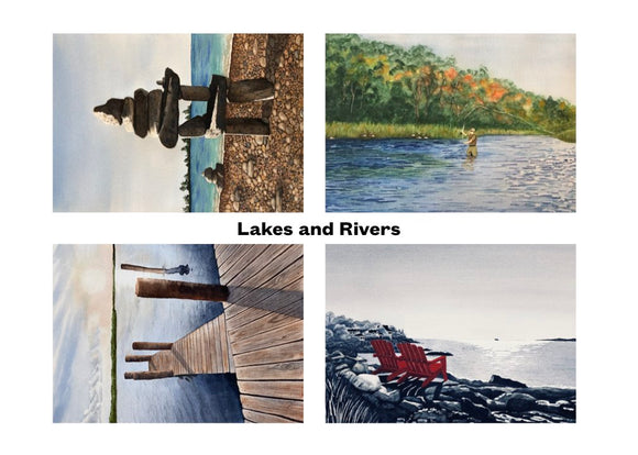 Greeting Cards - Lakes and Rivers