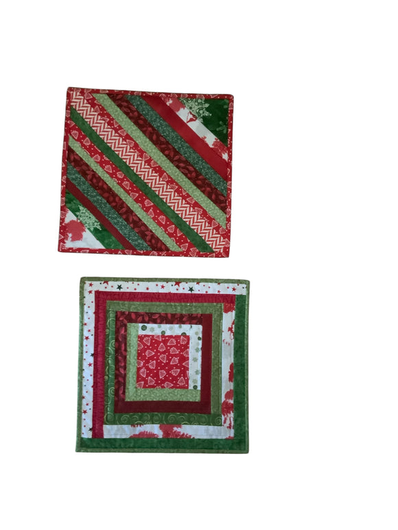 Large quilted mat for table decor