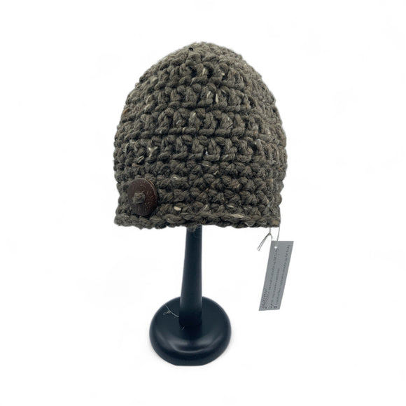Button beanie, brown