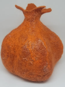 Orange Pomegranite Inspired Vessel/with solo floral reservoirs