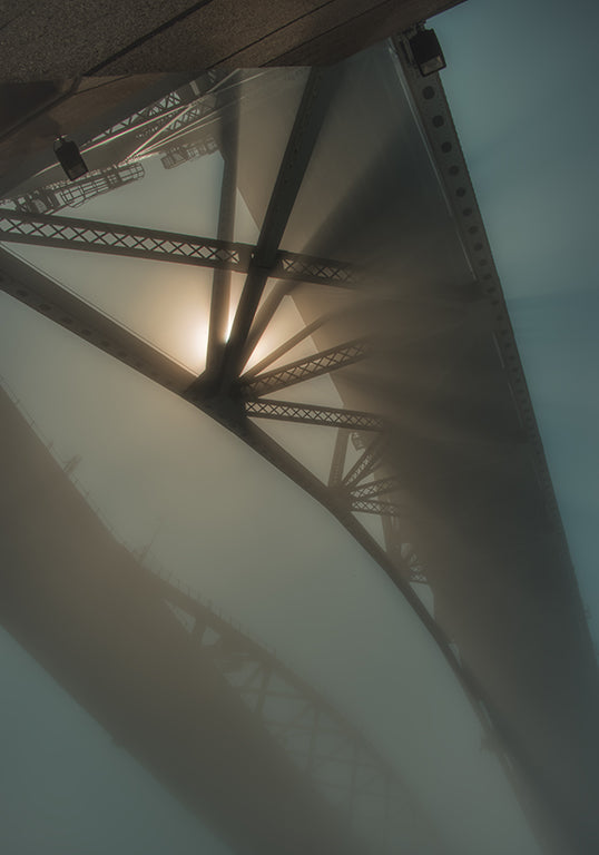Bluewater Bridge in Fog
