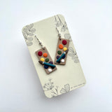 Paint Palette Polymer Clay Earrings