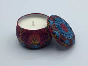 Wild mint & Lime candle 4.4 oz/Blue/pink/brown