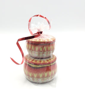 Sweet Neroli -2 piece or/yell/pink Soy Candle set - wrapped