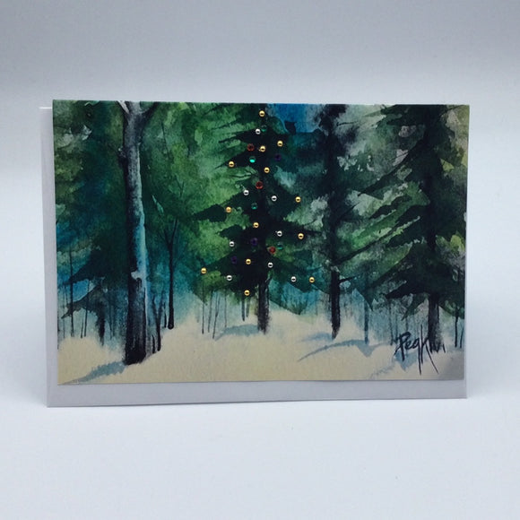 Canadian Forest art card