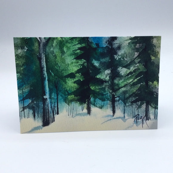 Canadian Forest art card